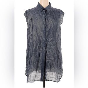 Armani Collezioni size XL short sleeve navy top